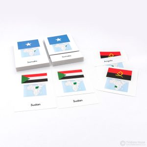 Africa Flags – 3 Part Cards