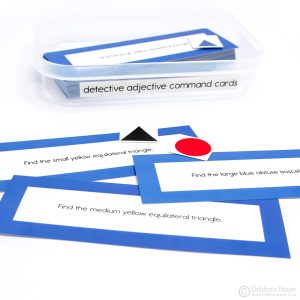 Detective Adjective Exercise Command Cards